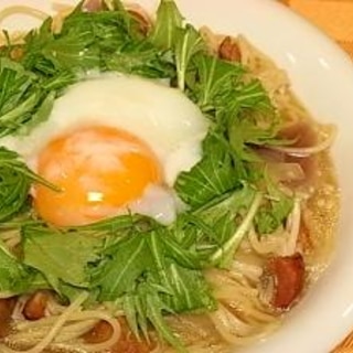 焼き鳥缶活用★鍋ひとつで作る和風パスタ